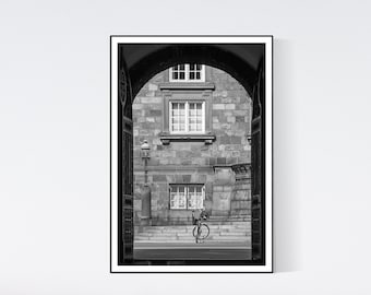 Copenhagen Denmark Print Bike at Danish Parliament Street Photography Wall Art
