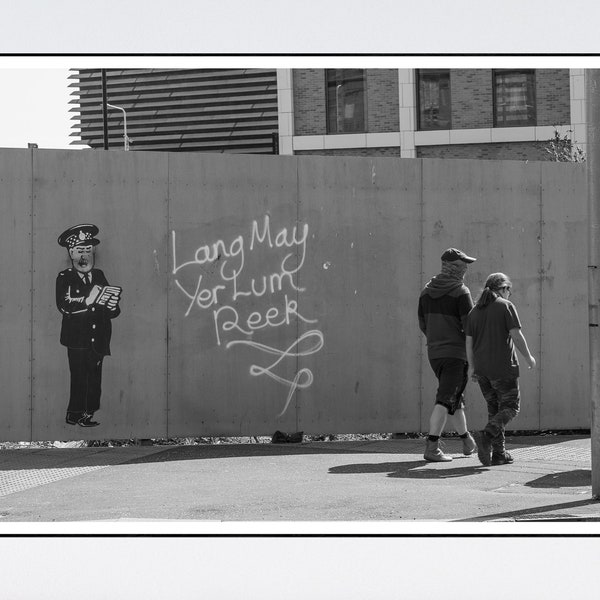 Scotland Dundee Print PC Murdoch Lang May Yer Lum Reek Graffiti Street Photography Wall Art