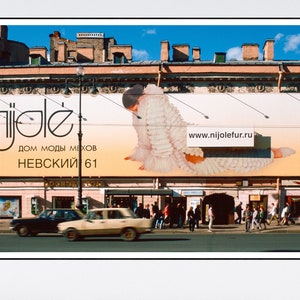 Russia St Petersburg Poster Fur Billboard Urban Photography Wall Art
