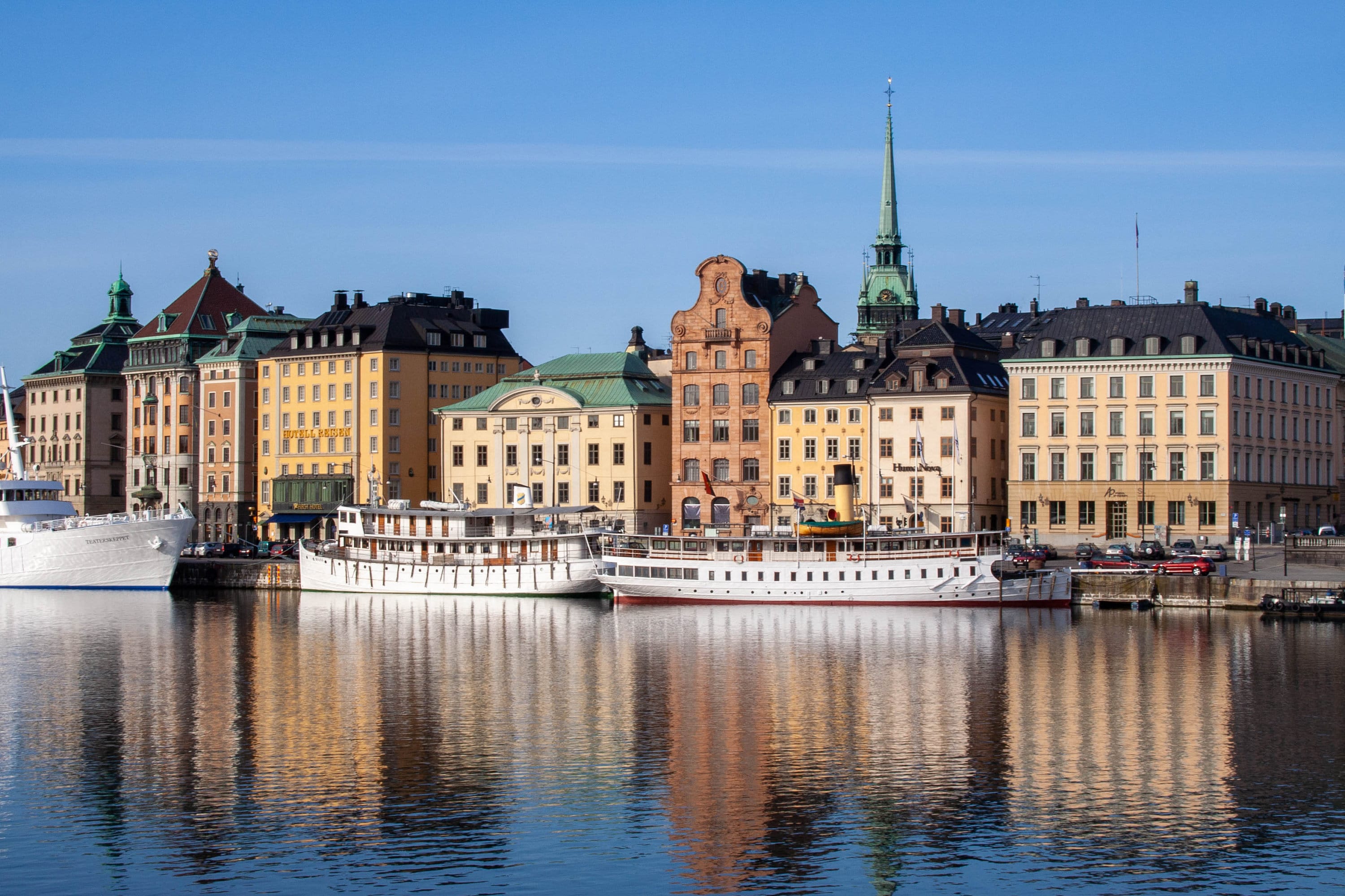 Image showcasing Stockholm Sweden Poster Gamla Stan Reflections Urban Photography Wall ...