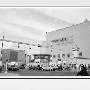 Germany Berlin Print Checkpoint Charlie 1991 Street Photography Wall Art