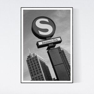 Germany Berlin Print S-Bahn Sign Street Photography Wall Art