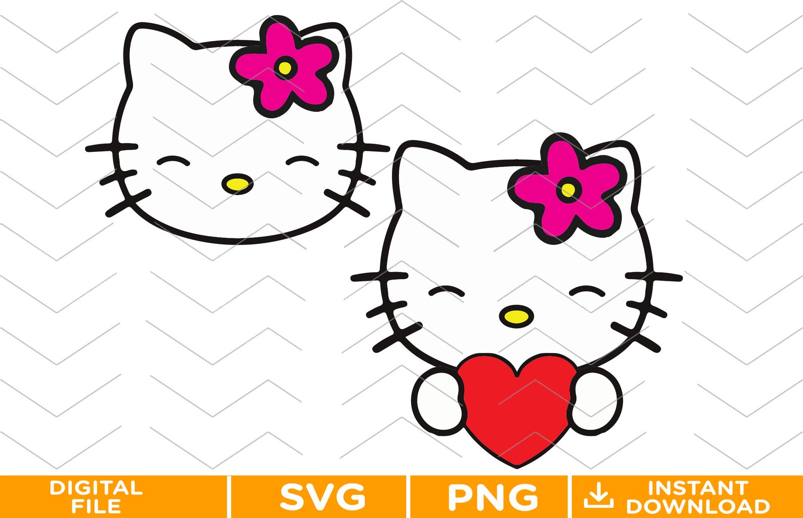 Hello Kitty svg png Gift girls Gift birthday Digital file | Etsy