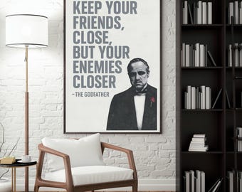 The Godfather Quote Poster – Minimalist Mafia Film Print
