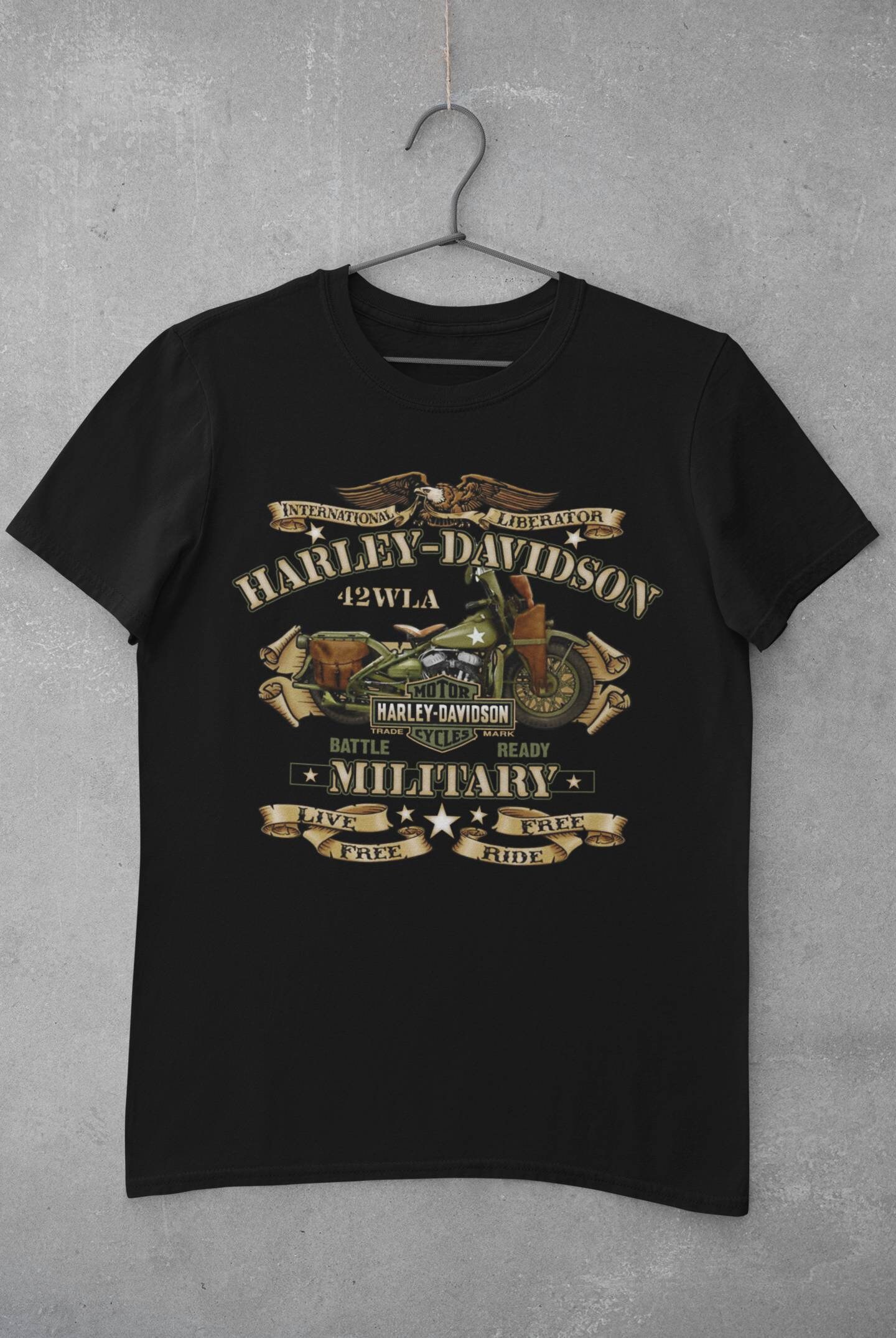 Military Harley-Davidson T-shirts / Harley-Davidson Gift ideas | Etsy