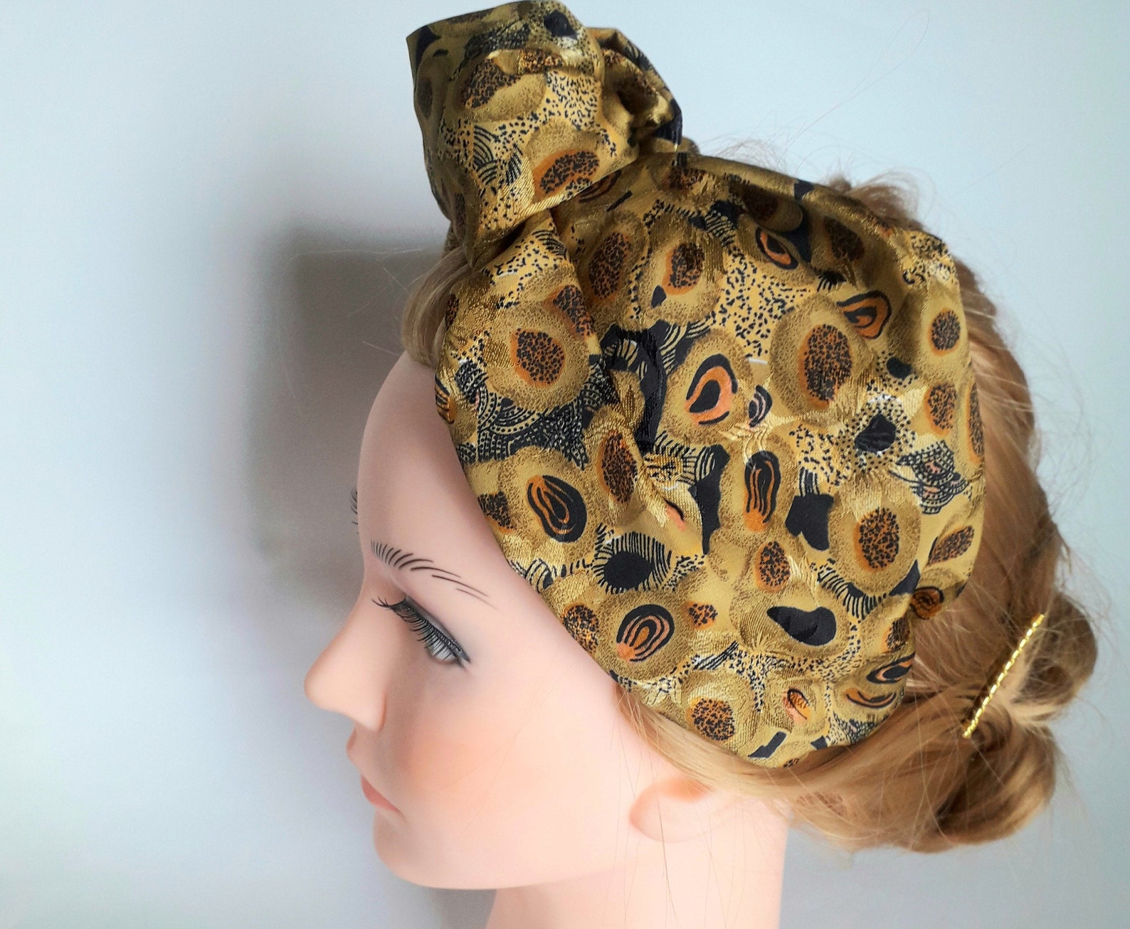 animal print knot headband