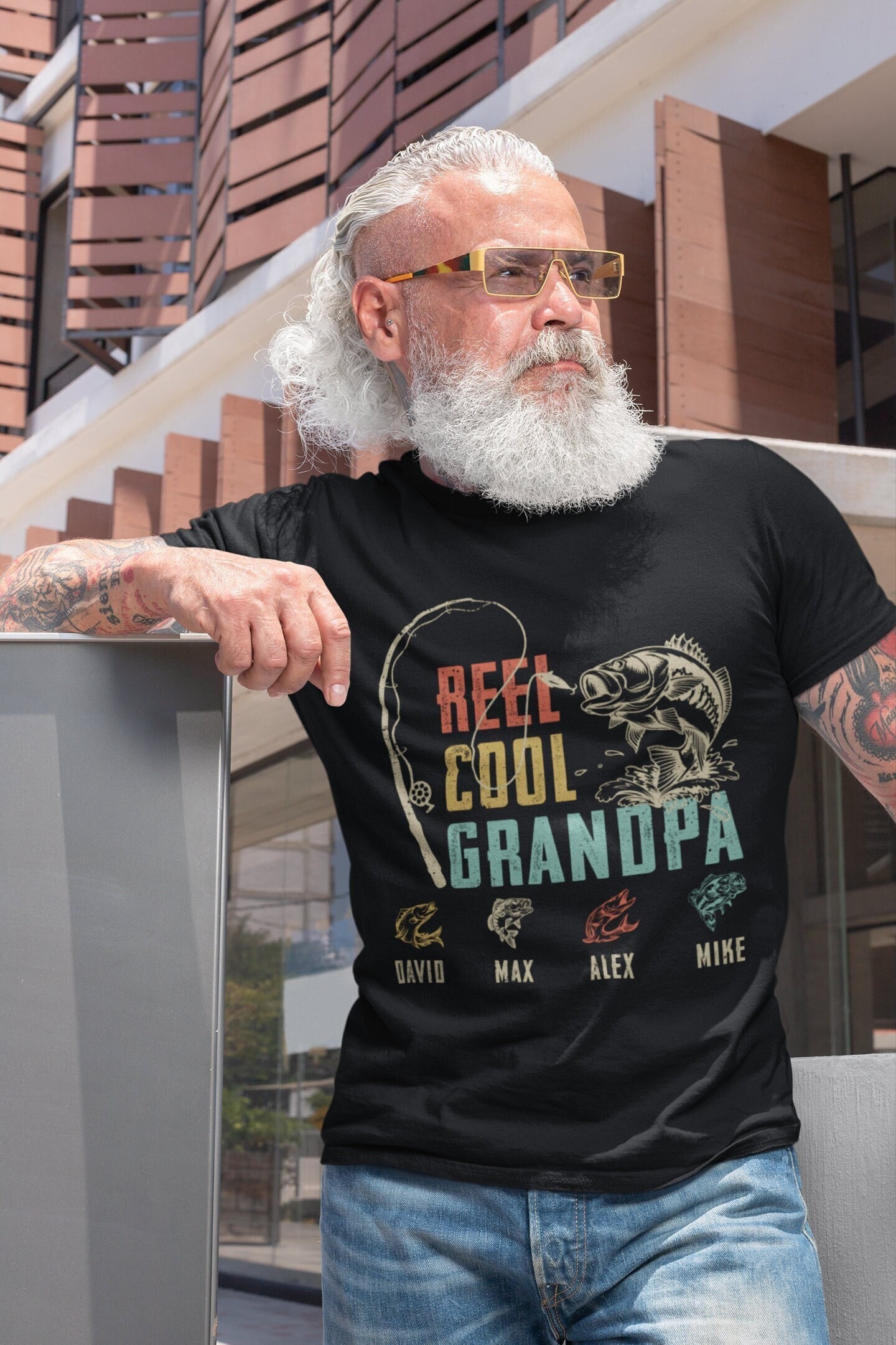 Grandpa Fish Shirt 