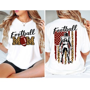Football Mom Shirt, Personalized Football Mom Shirt, Football Mama ...