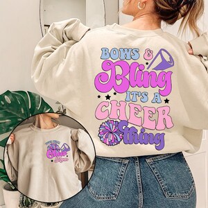 Custom Cheer Mom Shirt, Bows and Bling It's A Cheer Thing Shirt, Cheer ...