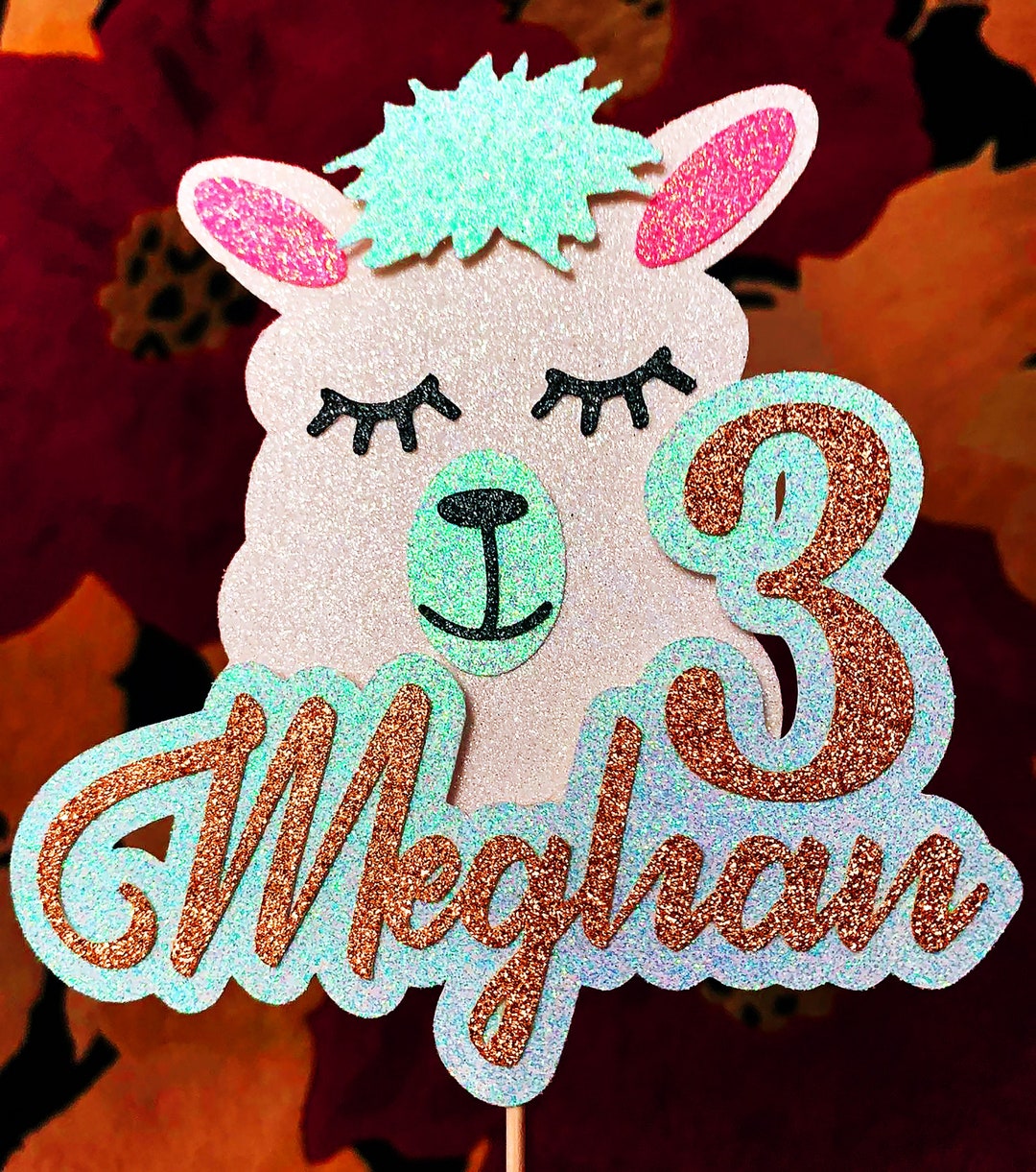 Llama Cake Topper. Llama Birthday Cake Topper. Llama Party Cake Topper ...