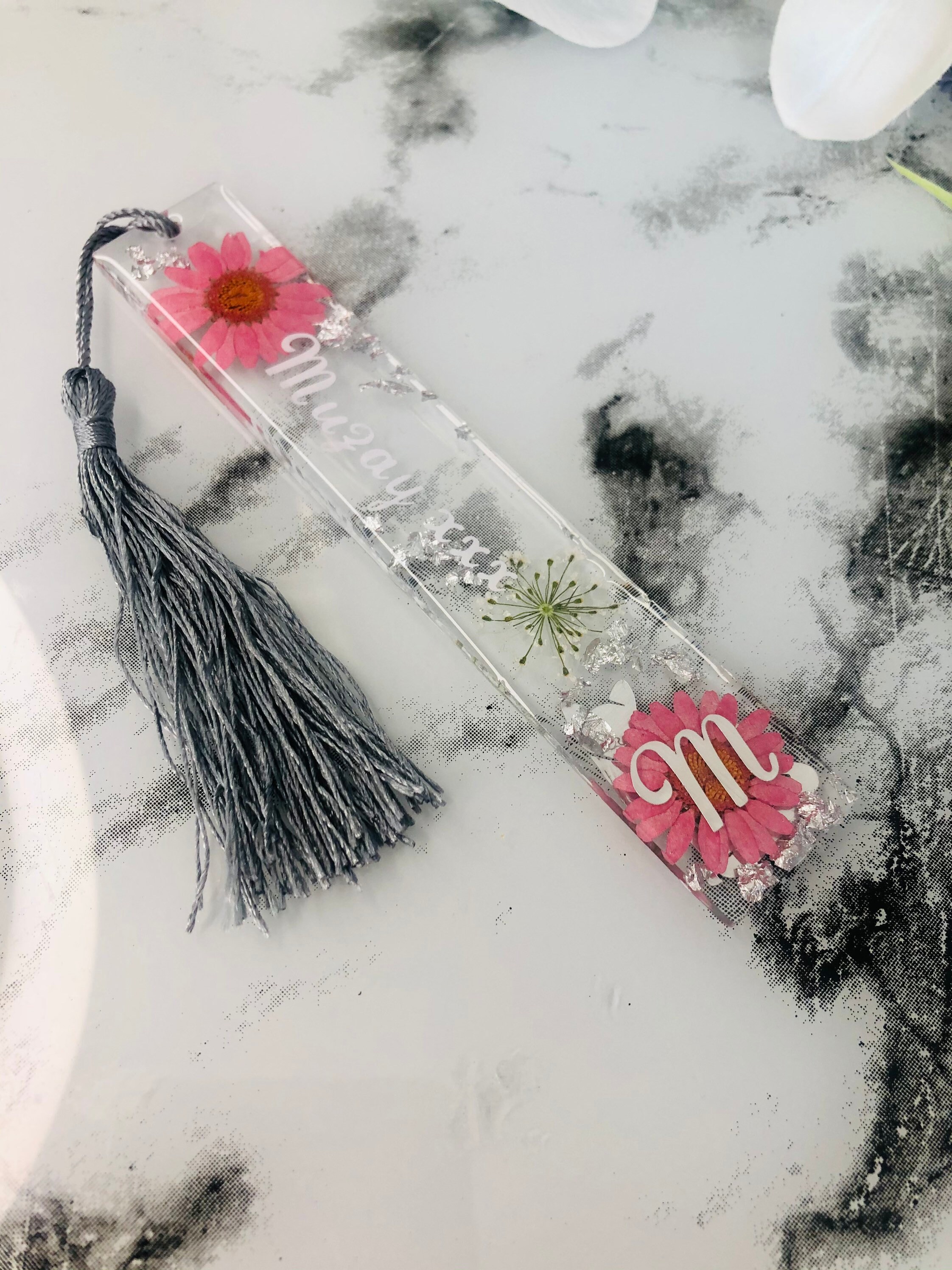 Personalised bookmark Epoxy resin bookmark handmade resin Etsy