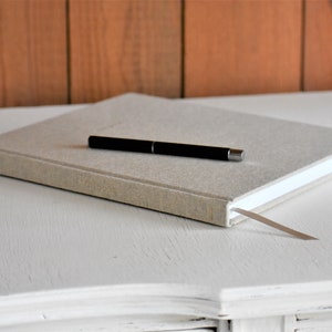 Luxury Hardcover Linen Notebook, Journal, with Lined Paper, Gold Foil Stamping