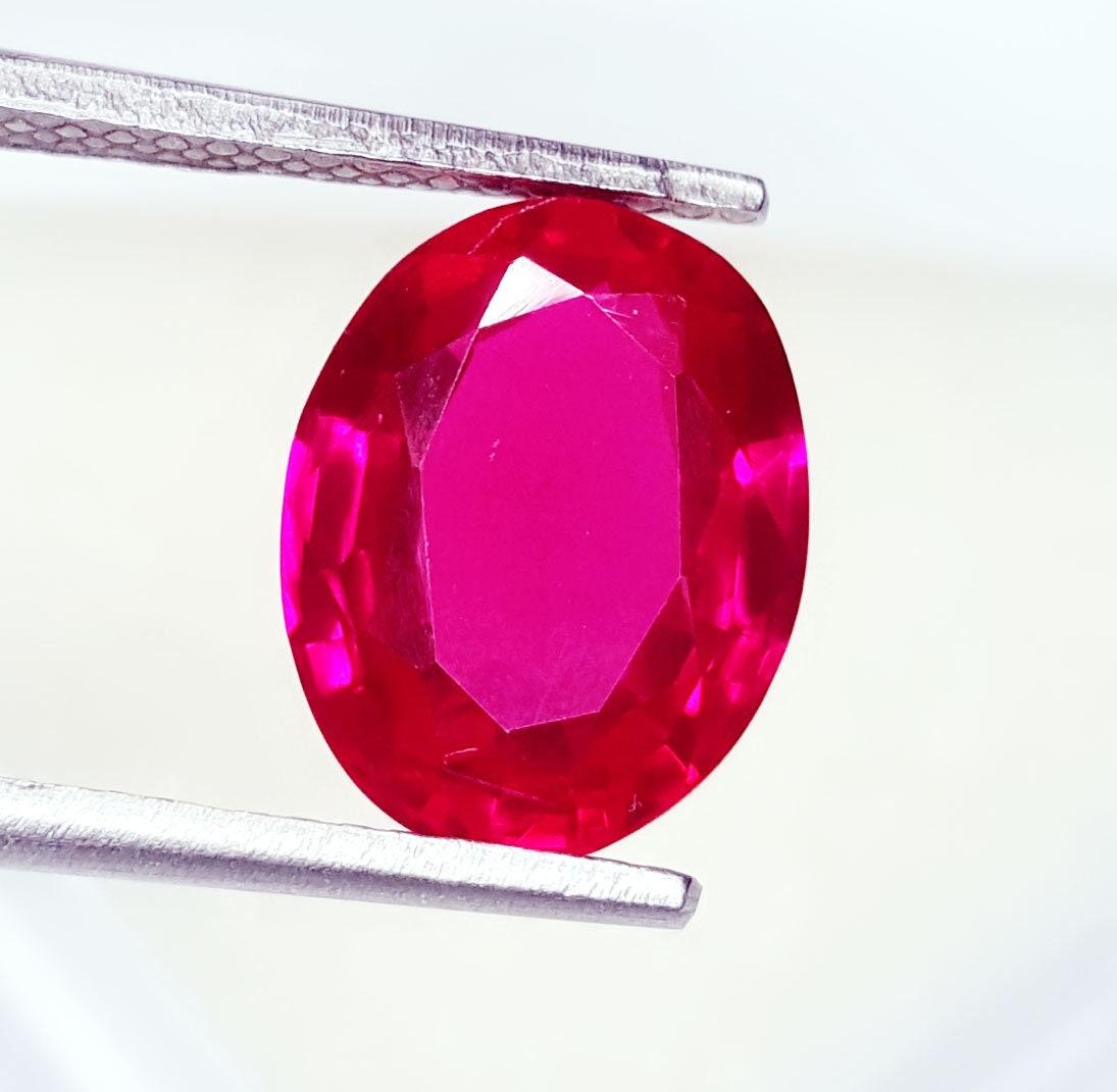 3.87 Ct Loose Gemstone Natural Birthstone Red Ruby Used in Etsy