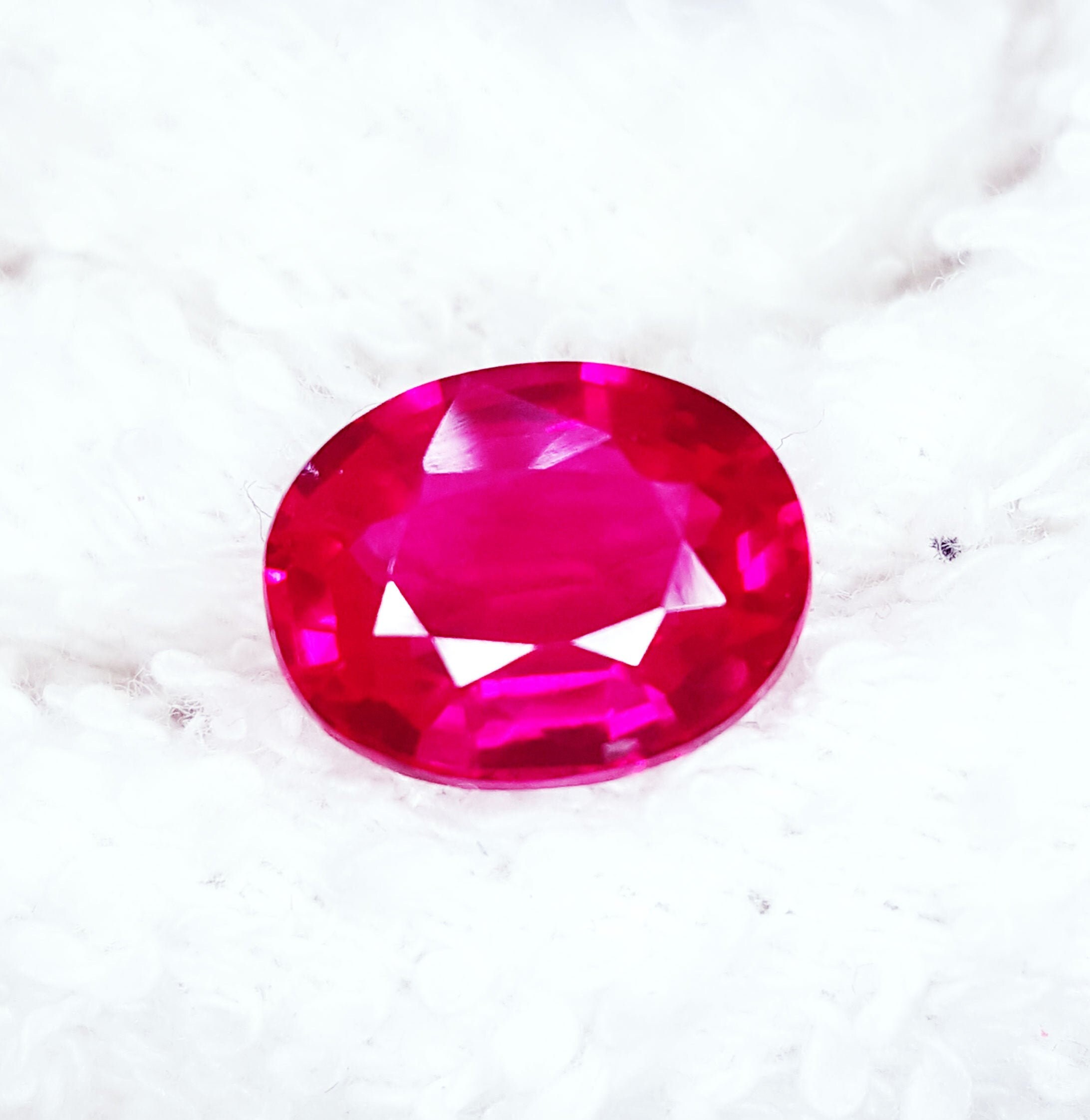 3.02 Cts Loose Gemstone Natural Birthstone Red Ruby Unheated Etsy