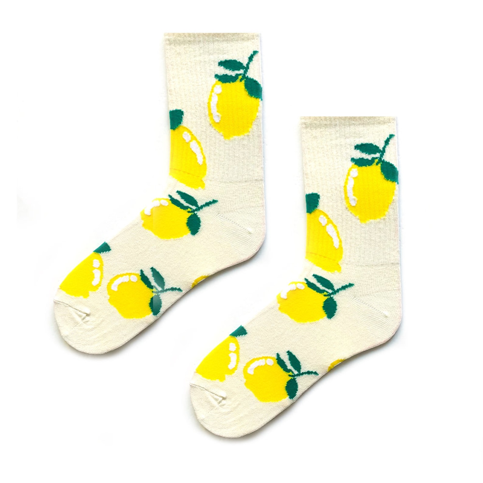 Lemon Socks Colourful Socks Unisex Socks Fruit Socks Etsy