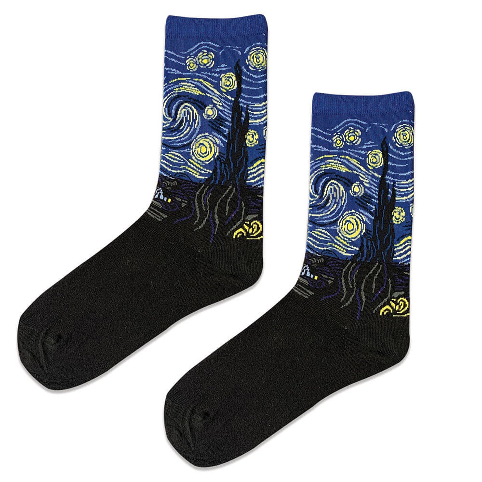 The Starry Night Vincent van Gogh Socks Art Socks Unisex | Etsy