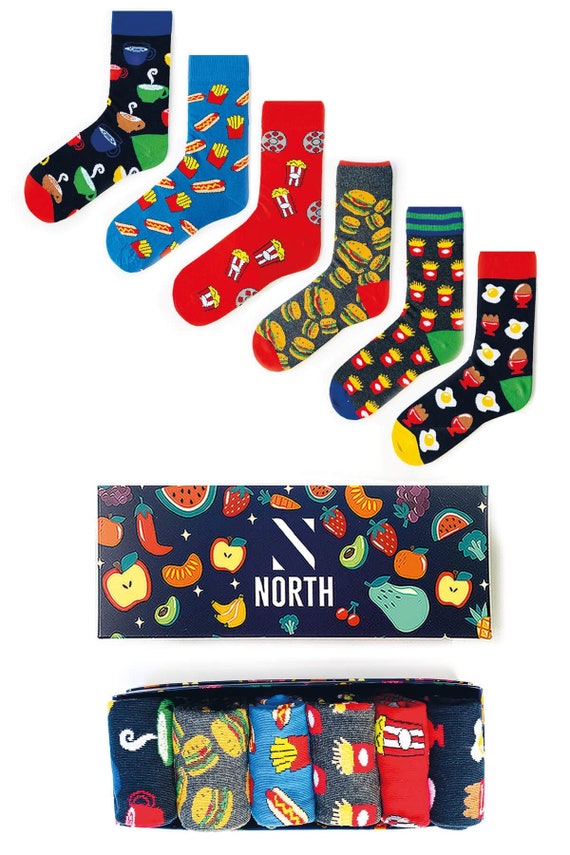 6 Pairs Fast Foods Socks Bundle Pack Etsy