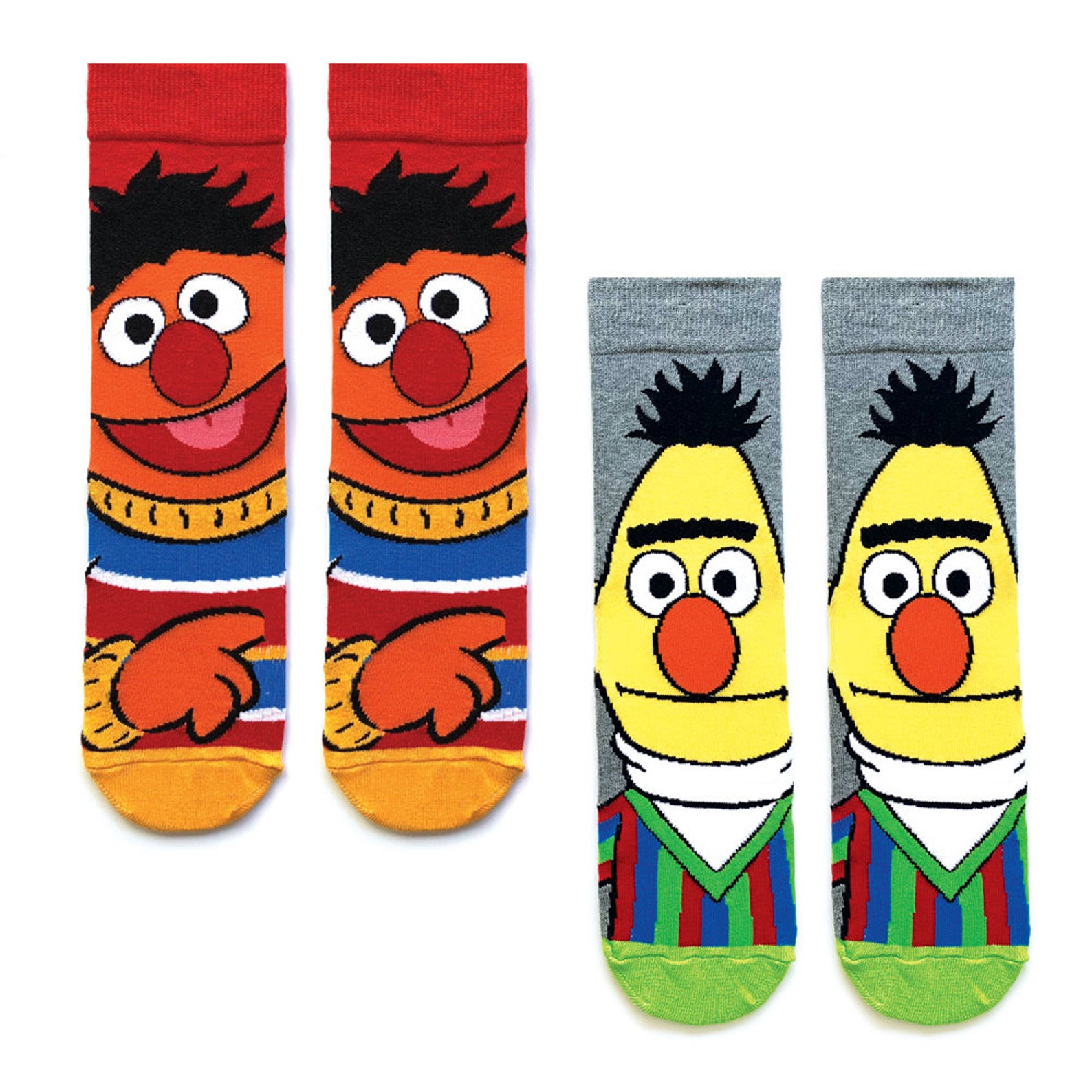 Sesame Street Socks Ernie Socks Bert Socks Sesame Street | Etsy