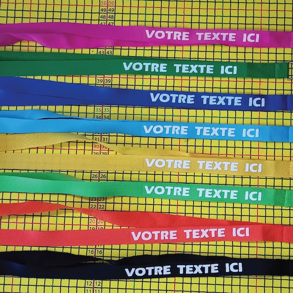 Tour de cou Lanyard personnalisé