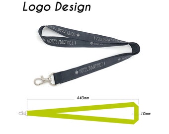 Standard 10mm lanyard - Identification badge holder lanyard - Event advertising logo lanyard - Personalized neckband