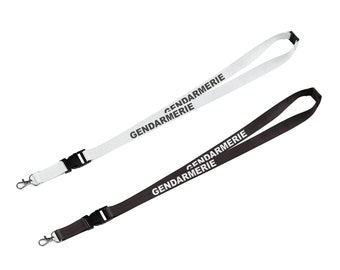 GENDARMERIE Neckband - Resistant and durable key ring - Personalized gift