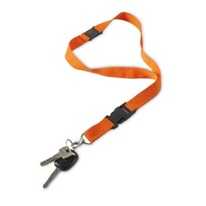 Keychain neck circumference - Lanyard Keychain - With anti-strangulation security clip and attachment