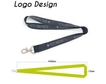 Standard 15mm lanyard - Identification badge holder lanyard - Event advertising logo lanyard - Personalized neck strap