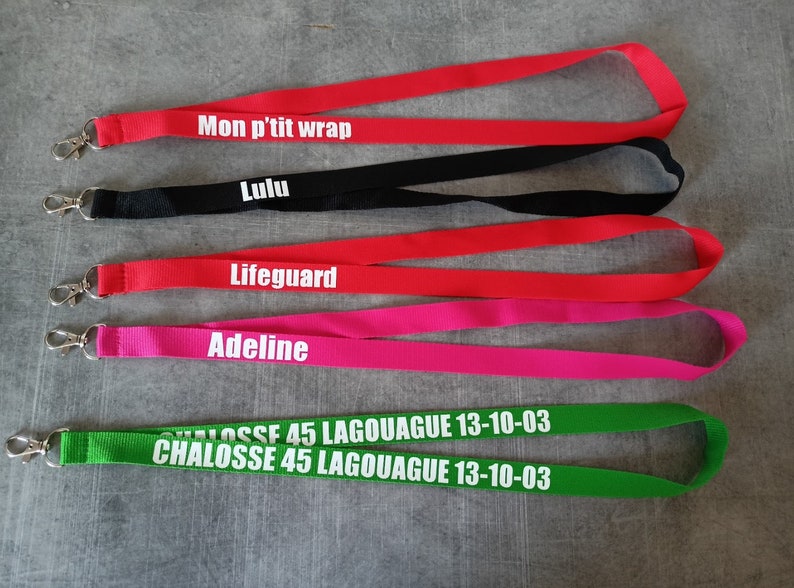 Tour de cou Lanyard personnalisé image 6