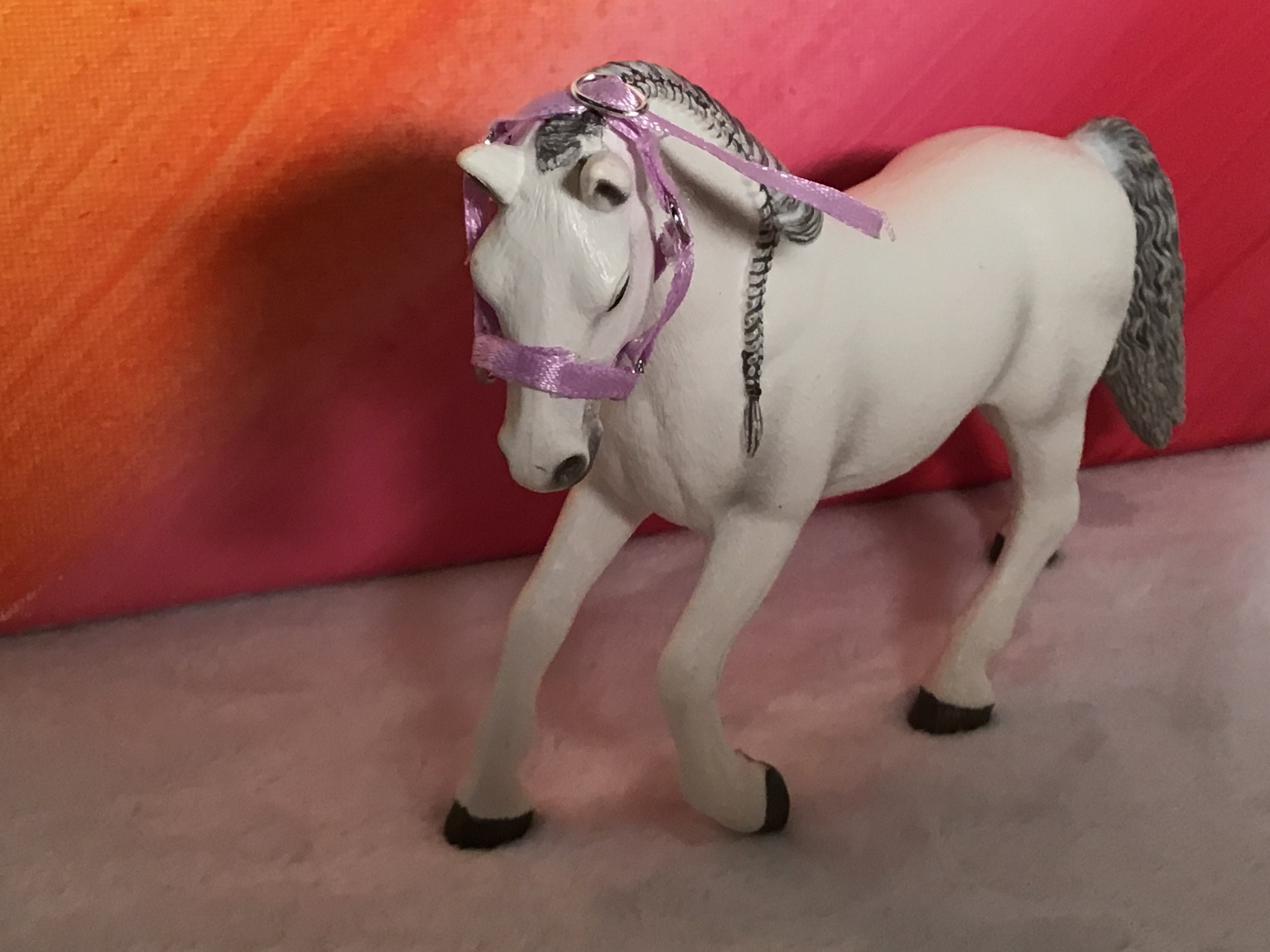 Schleich/Collecta Model Horse Halter Purple Etsy