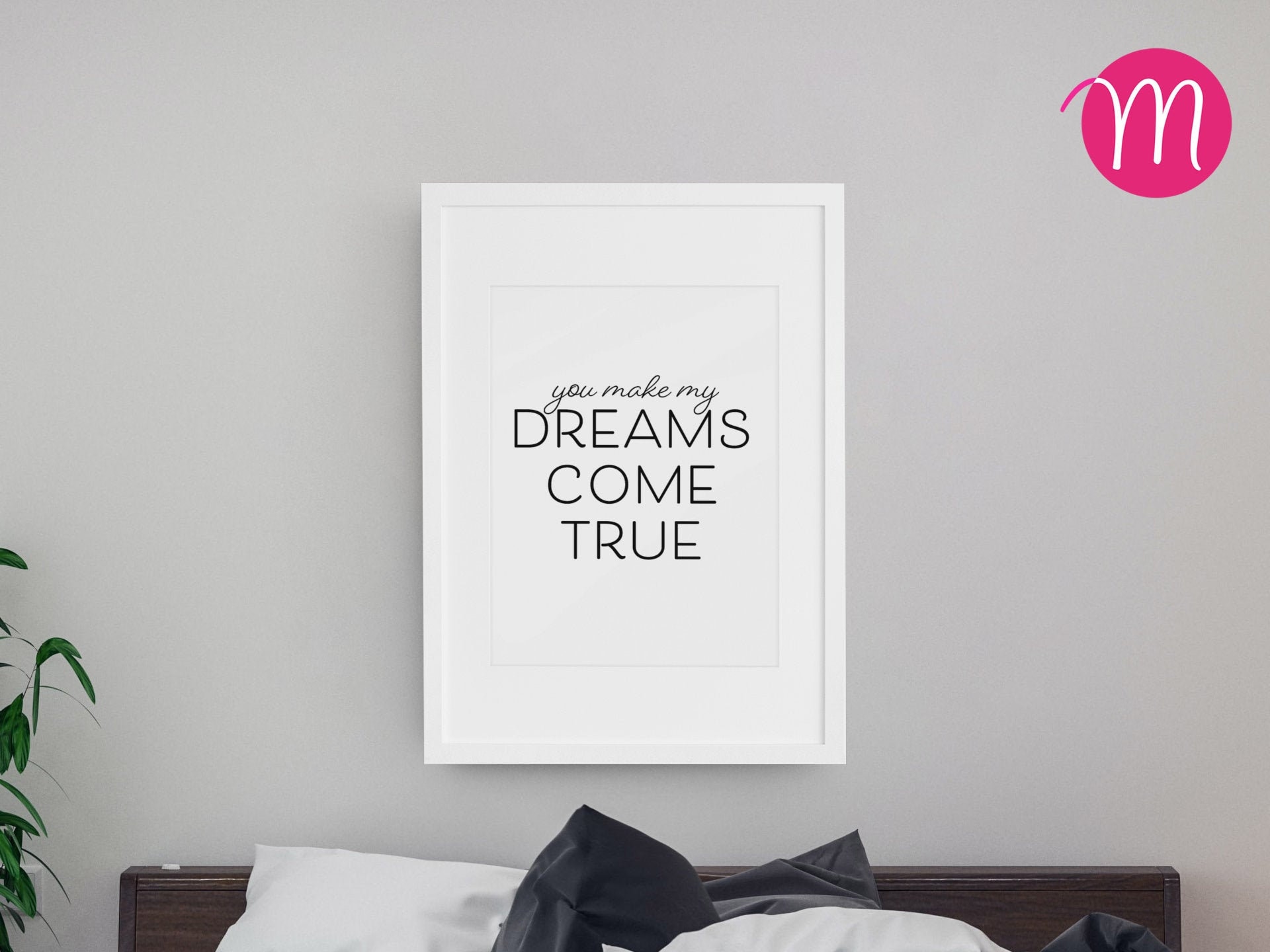 You Make My Dreams Come True lyrics downloadable poster | Etsy - 1 Make Your Dreams Come True Lyrics