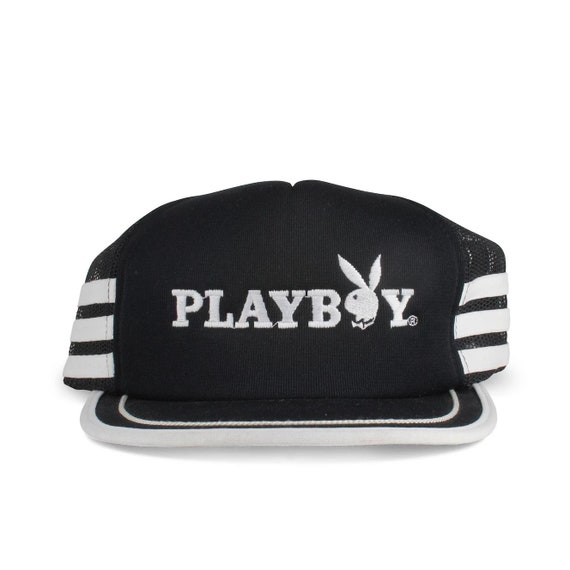 Vintage 1980s Playboy Trucker Snapback Hat by Rab… - image 1