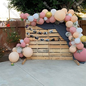 69pcs Brown Dusty Pink Balloon Garland Birthday Party Wedding Decoration Cream Peach Chrome Gold Matte White Balloon Arch Baby Shower Decor