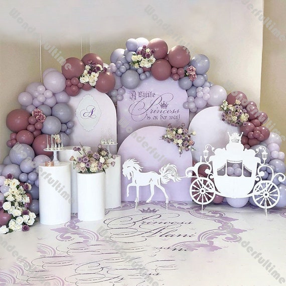 Ratan Fantasia Ghirlanda Decorativa Per Auto Della Sposa – Viola, Con Rose E Orchidee, Fissaggio A Ventosa