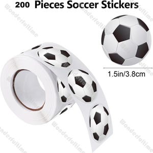 200 Stück pro Rolle Sport Aufkleber Fußballer Geburtstagsparty Geschenktüte Etiketten Fußball Aufkleber Basketball Planer Aufkleber Baseball Aufkleber