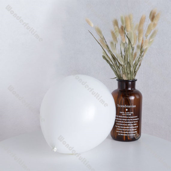 6 PALLONCINI lattice 30 cm CELESTE POIS BIANCHI decorazione BATTESIMO – Adoro Party