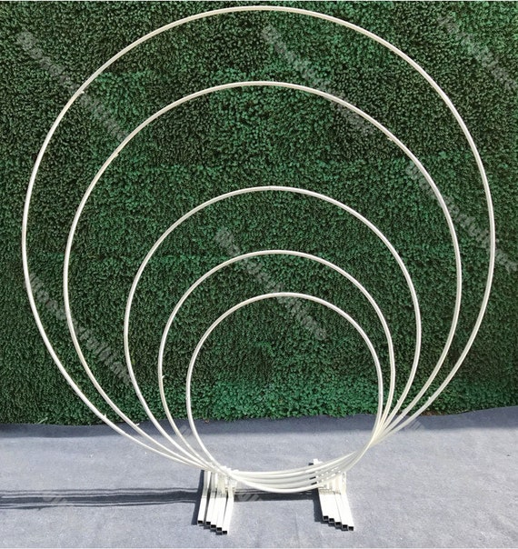 Set 3 Archi In Metallo Oro Per Feste – 1,8m, 1,5m, 1,2m Con Borsa E Picchetti, Per Palloncini E Fiori - 4