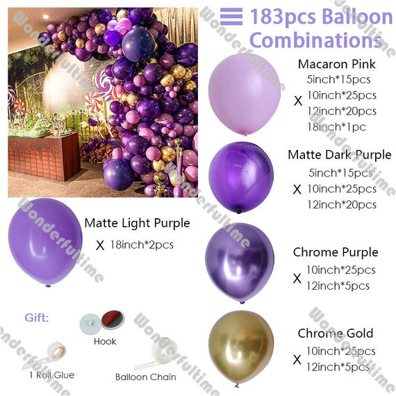 Ballon Chiffre 1 Géant 101 Cm Avec Couronne – Violet, Pour Anniversaire, Mariage, Fête