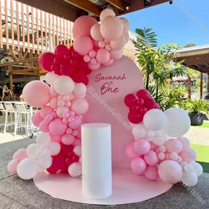 148pcs Pastel Pink Balloon Garland Kit Happy Birthday Gender Reveal Decor Baby Shower Girl Wedding Anniversary Balloons Boho Bridal Shower