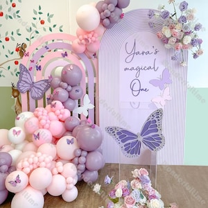 143pcs Purple Pink Balloon Garland Arch Kit Pastel Baby Shower Boy 1st Birthday Gender Reveal Decoration Wedding Globos Bride to Be
