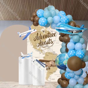 103pcs Dusty Blue Caramel Balloon Garland Kit Space Baby Shower Gender Reveal Happy Birthday Kids Party Decor Wedding Globos Bride to Be