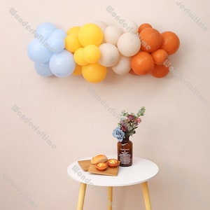 40pcs Pastel Balloon Garland Lemon Blue Orange Birthday Balloons Baby Shower Girl Gender Reveal Decorations Wedding Valentine Day Gift