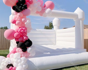 163pcs Matte Hot Pink Balloon Arch Garland Kit Baby Shower Decoration Matte White Black Pink Balloons Set Birthday Decor Wedding Supplies