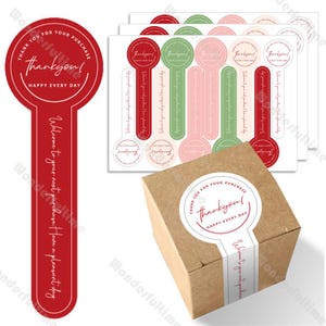 10 vellen gepersonaliseerde doos bedanklabel zwarte handgemaakte labels dooszegelstickers geschenkdooslabels roze afdichtingslabel broodafdichtingssticker