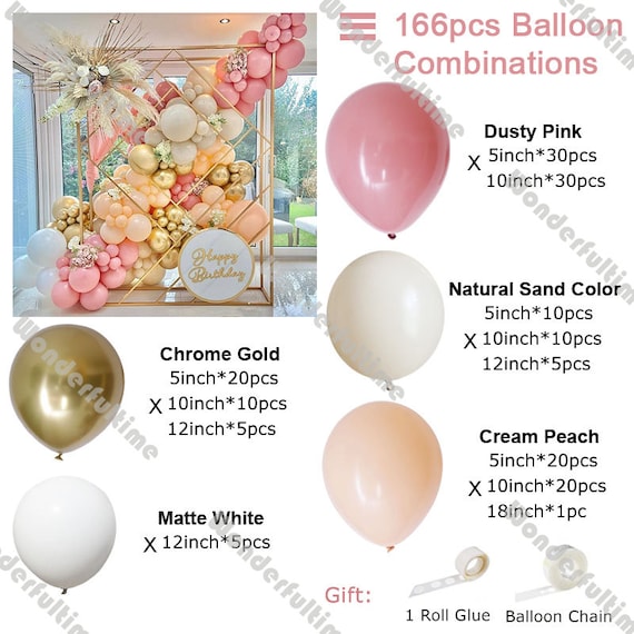 Rose Gold Grand Opening Party Supplies For New Store Business Restaurants  30PCS 12 Inch Balloons with 1PCS Backdrop Decoration