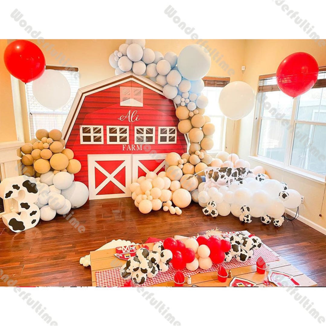 Palloncini Animali da Fattoria - Decorativi in Lattice per Festa di Compleanno a Tema Fattoria (45 Pezzi