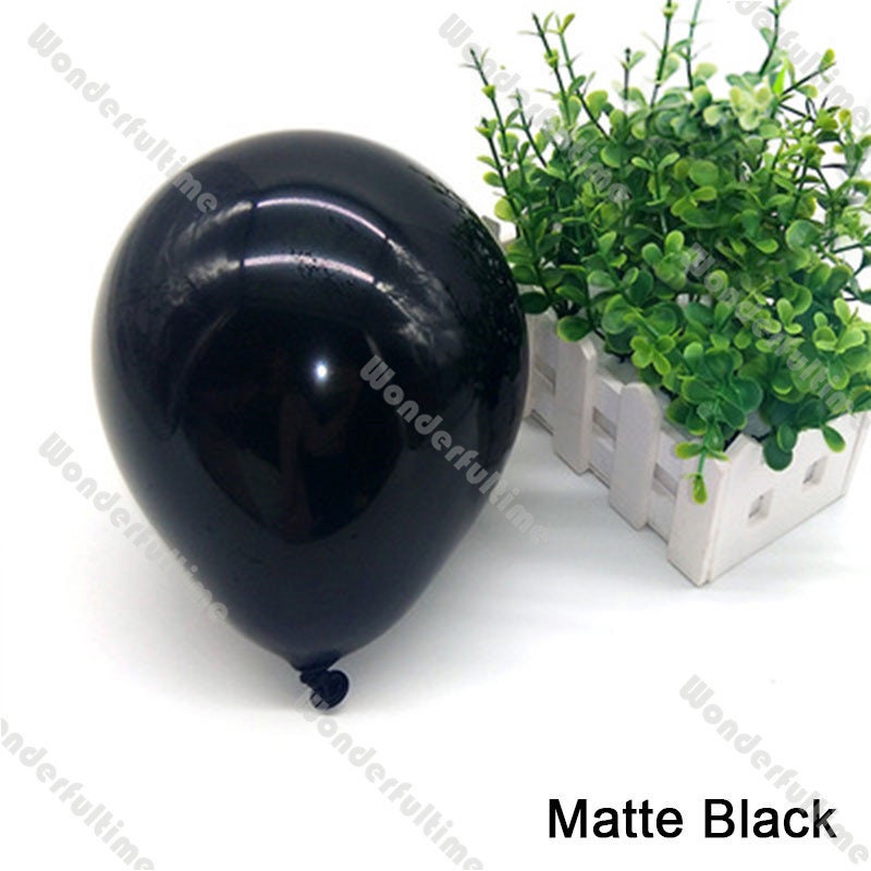 143pcs Matte Noir Arche Garland Kit Chrome Or Ballons Mariage