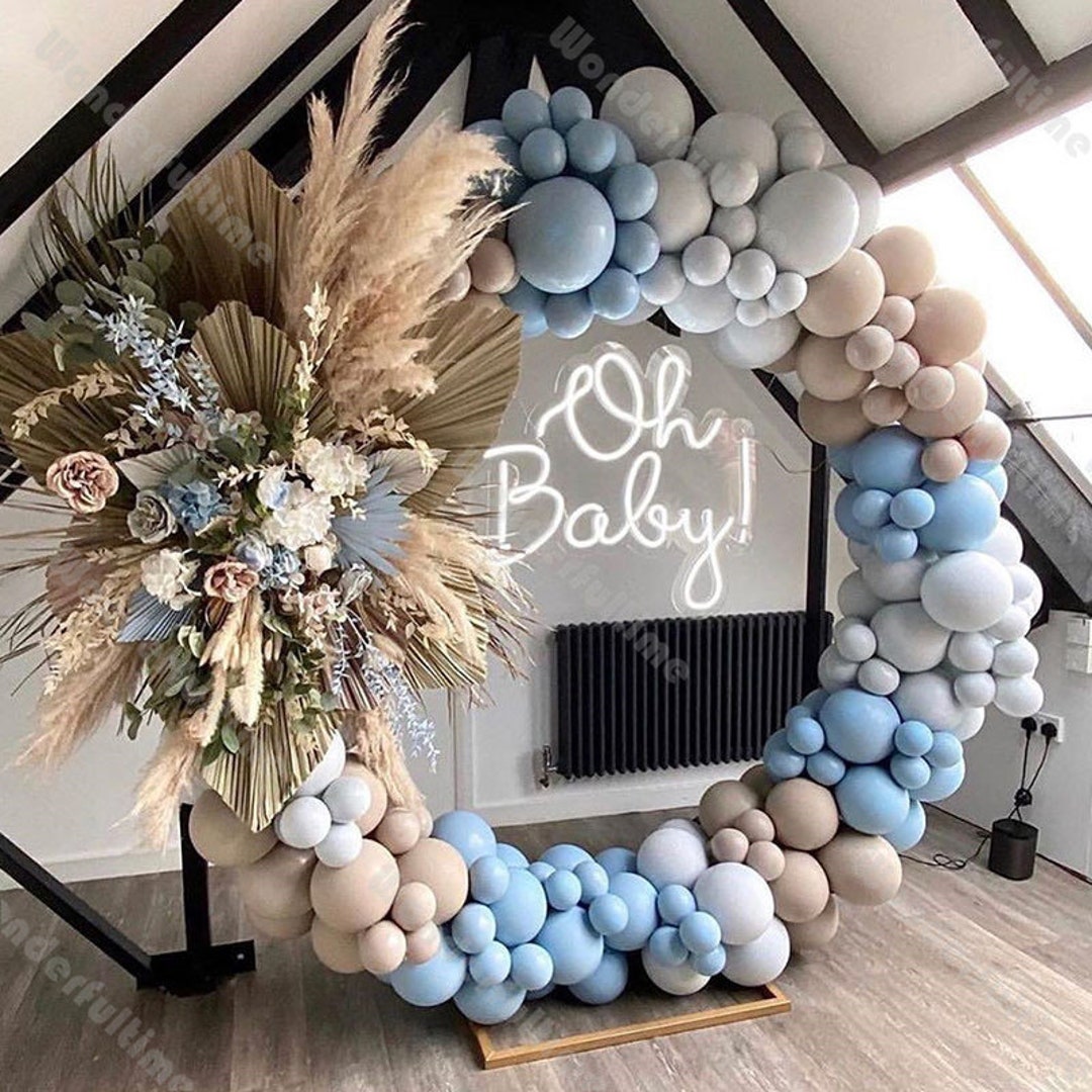 Folieballon, getal 13, pastelblauw, kinderen, XXL, decoratie, 13e verjaardag, donkerblauw met zilveren confetti, folieballon, heliumballon, 101 cm, voor verjaardagsfeest jongen