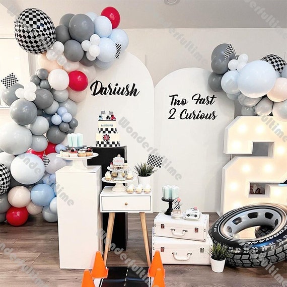 111pcs Racing Car Balloon Garland TWO FAST Birthday Party Etsy