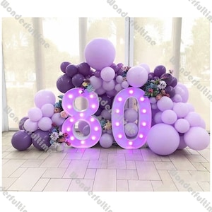 102pcs Macaron Purple Balloon Garland Kit Retro Purple Balloon Arch DIY Wedding Supplies Baby Shower Decoration Birthday Party Background