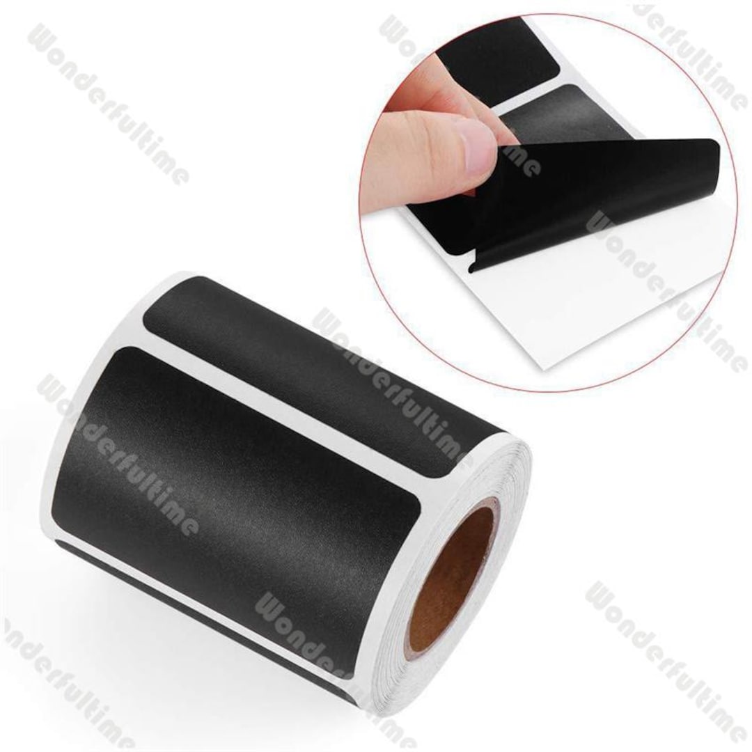 1 Roll 120pcs Kitchen Organization Stickers Black Round Labels ...